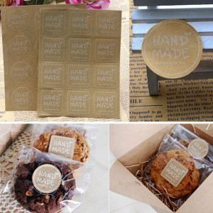 120 Sztuk Kraft Craft Etykieta Papierowa Taśma Ręc