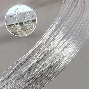 1 M / 40 Cali 990 925 Sterling Silver Wire Diy Des