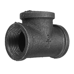 1/2 "3/4" 1 "Równy Trójnik 3-Drożna Rura Z Żeliwa