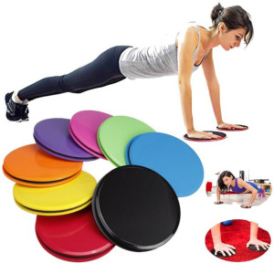 2 Sztuk / Zestaw Fitness Okrągłe Tarcze Ślizgowe D