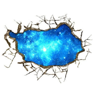3D Starry Sky Naklejki Ścienne 30-Calowe Zdejmowan