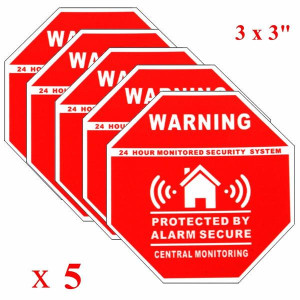 5 Sztuk Domu Alarm Bezpieczeństwa Naklejki Naklejk