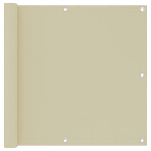 Balkonscherm 90X500 Cm Oxford Stof Crème Cod