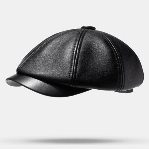 Berety Pu Outdoor Warm Casual Newboy Hats Beret Ca