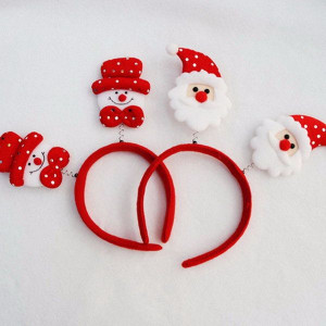 Christmas Snowman Head Santa Claus Headbandd Hair