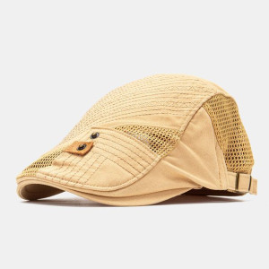 Collrown Men Cotton Mesh Oddychająca, Casual Outdo