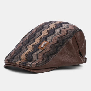 Collrown Men Retro Casual Outdoor Wave Stripe Patt