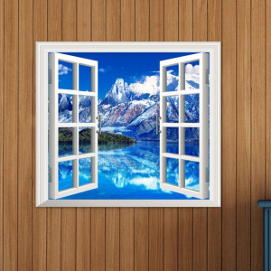 Iceberg View 3D Artificial Window View 3D Naklejki