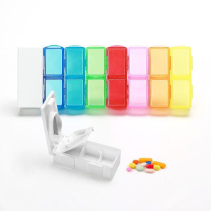 Kc-Js0802 Portable 7 Days Pill Box Travel Medicine