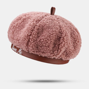 Kobiety Lamb Hair Plus Velvet Warm Young All-Match