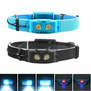 Latarka Czołowa Mini Led Wbudowana Bateria Reflekt