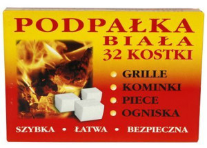 Rozpałka Biała Do Kominka Ogniska Fire 32 Kostki