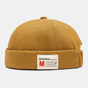 Men Landlord Cap Cotton Dome List Patch Fashion Br