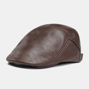 Męska Prawdziwa Skóra Retro Outdoor Casual Solid C
