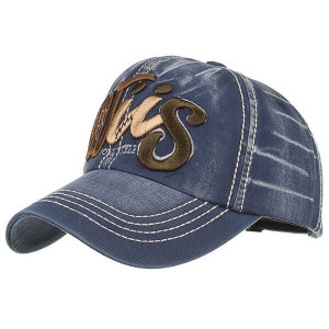 Męski Denim Listowy Wzór Sunshade Baseballa Nakręt