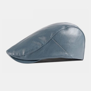 Męski Faux Leather Retro Jednokolorowy Brytyjski K