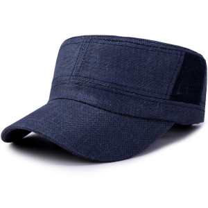 Mężczyźni Kobiety Outdoor Cotton Mesh Flat Hat - J