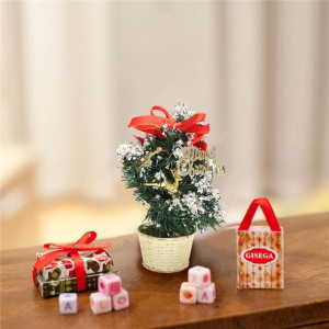 Mini Table Top Christmas Tree Ornament Multi-Patte