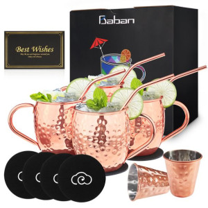 Moscow Mule Cups Set Miedziane Kubki Moscow Mule K