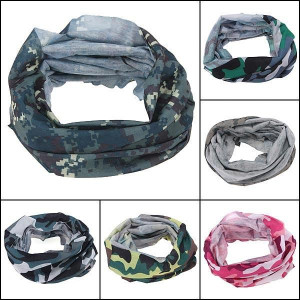 Multi Camouflage Szalik Kolarstwo Rower Szyja Mask