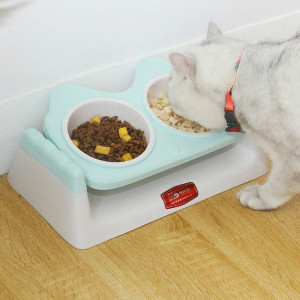 Pet Double Bowls Karmnik Na Wodę Dla Kotów Miska N