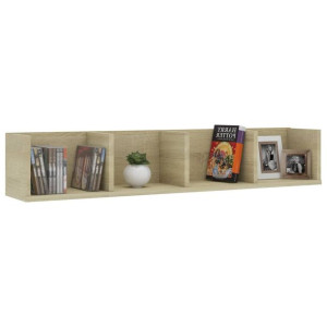 Półka Ścienna Cd Dąb Sonoma 39,4"X7,1"X7,1" Płyta