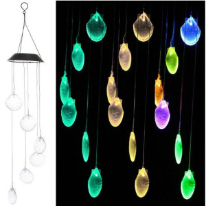 Solar Power Led Wind Chime Light Zmieniający Kolor