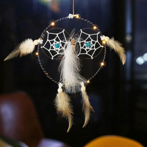 Sowa Kształt Luminous Dream Catcher Dreamcatchers