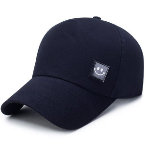 Unisex Canvas Uśmiechnięta Twarz Sun Peaked Cap Ou