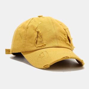 Unisex Cotton Broken Holes Fashion Outdoor Sunshad