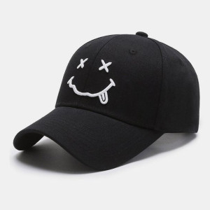 Unisex Cotton Smile Cartoon Face Casual Cute Young