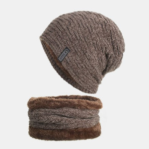 Unisex Plus Aksamitny Poziomy Pionowy Wzór W Paski