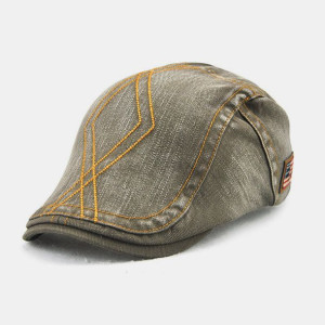 Unisex Podwójna Haftowana Nić Diamond Grid Ivy Cap