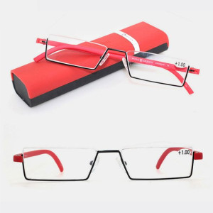 Unisex Przenośne Prostokątne Okulary Do Czytania Z