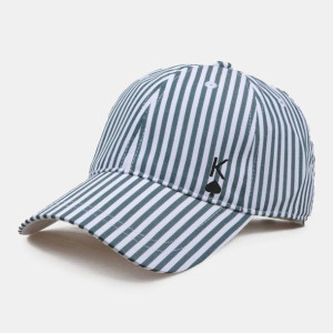 Unisex Striped Poker Wzór Czapka Z Daszkiem Zakrzy