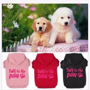 Winter Pet Puppy Dog Warm Coat Hoodie Talk To The