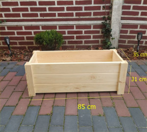 Donica drewniana ogrodowa skrzynka 85cmx35x31 eko