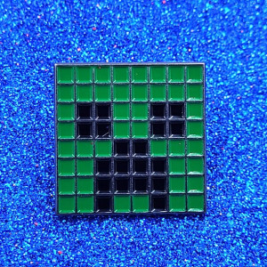Metalowa przypinka, Creeper Minecraft
