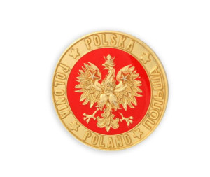 Orzełek w kole, przypinka