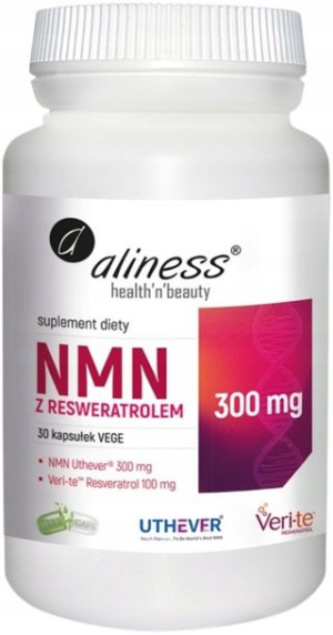 Aliness NMN z Resveratrolem 300/100mg UTHEVER