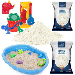 Hit! *zestaw Duża Piaskownica Xxl + 2x Piasek + Zabawki *