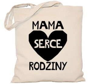 Torba płócienna DZIEŃ MAMY Mama serce rodziny