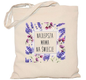Torba płócienna DZIEŃ MAMY z lawendą Najlepsza Mama