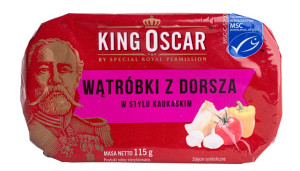 King Oscar Wątróbki Z Dorsza Po Kaukasku 115g