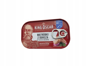 Wątróbki Z Dorsza W Tłuszczu Własnym 115g King Oscar