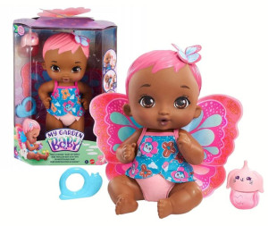 MY GARDEN BABY Lalka MOTYLEK Karmienie i Przewijanie Różowa