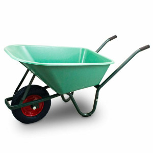 Taczka Ogrodowa Taczki Ogrodowe 100l 250kg Misa Pvc Czarne Koło Pu
