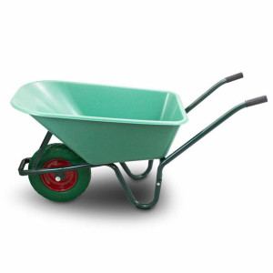 Taczka Ogrodowa Taczki Ogrodowe 100l 250kg Misa Pvc Zielone Koło Pu