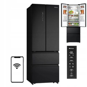 Lodówka Gorenje NoFrost 200cm Czarna WiFi Komora0