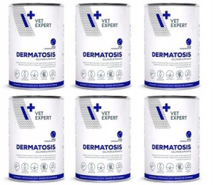 4T VetExpert Dog Dermatosis puszki 6 x 400 g
